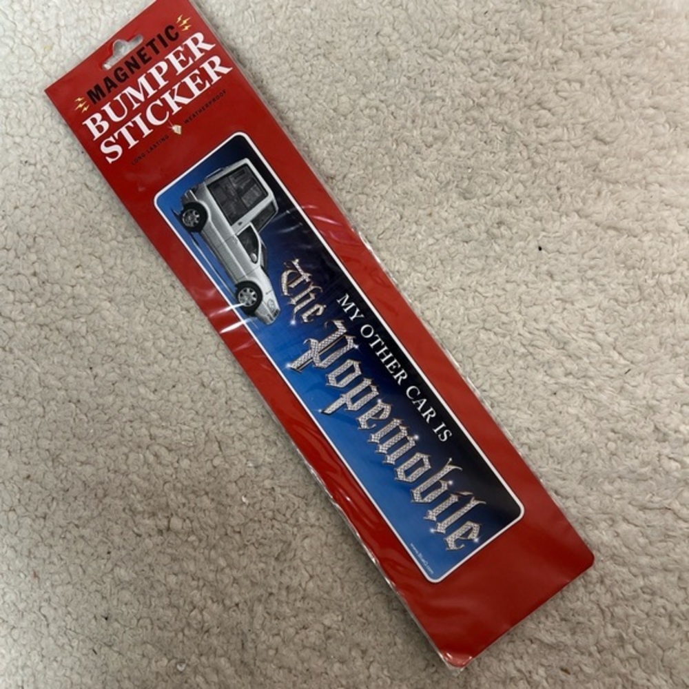 Blue Q Vintage "Popemobile" Magnetic Bumper Sticker